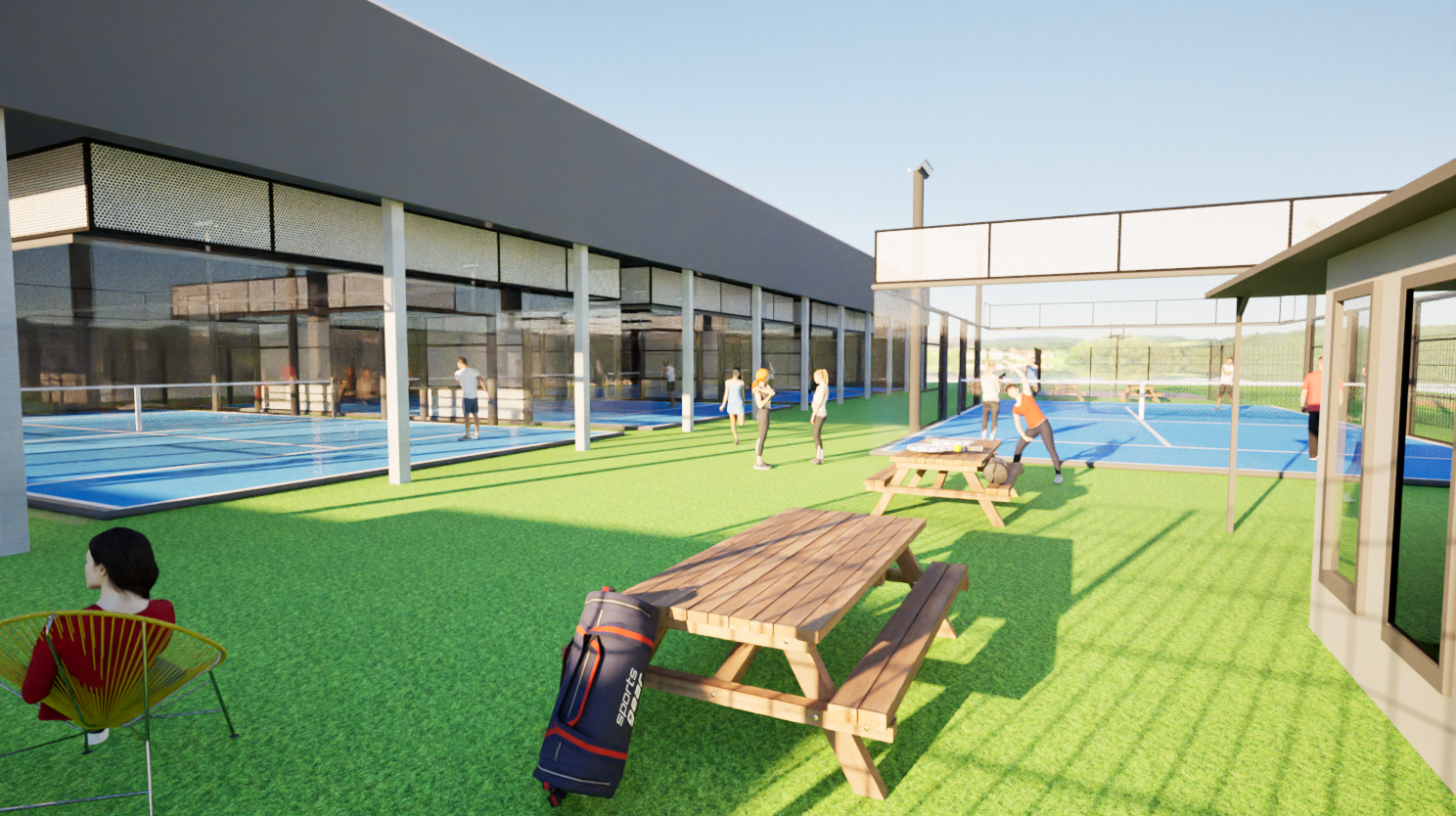 Proposed Westerham Padel Facility Render